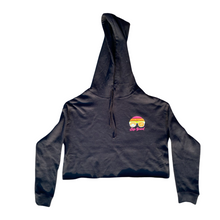 Load image into Gallery viewer, Black Crop Hoodie
