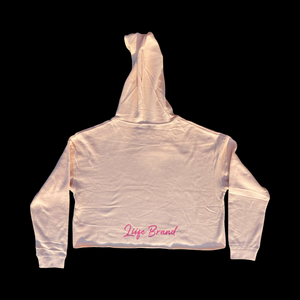 Pink Crop Hoodie